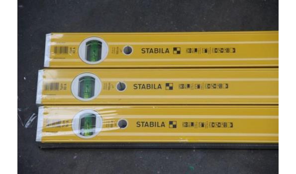 3 nieuwe waterpassen STABILA Type 80A/100cm